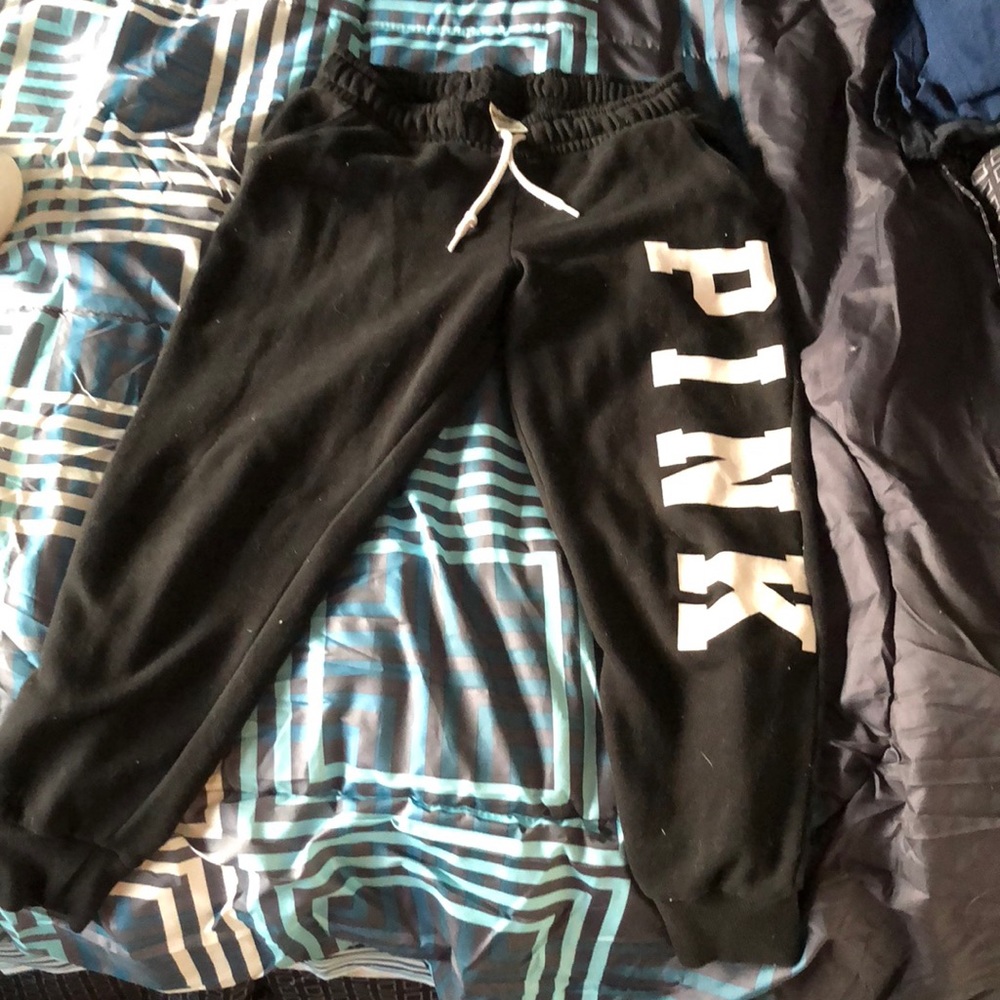 Pink campus sweats